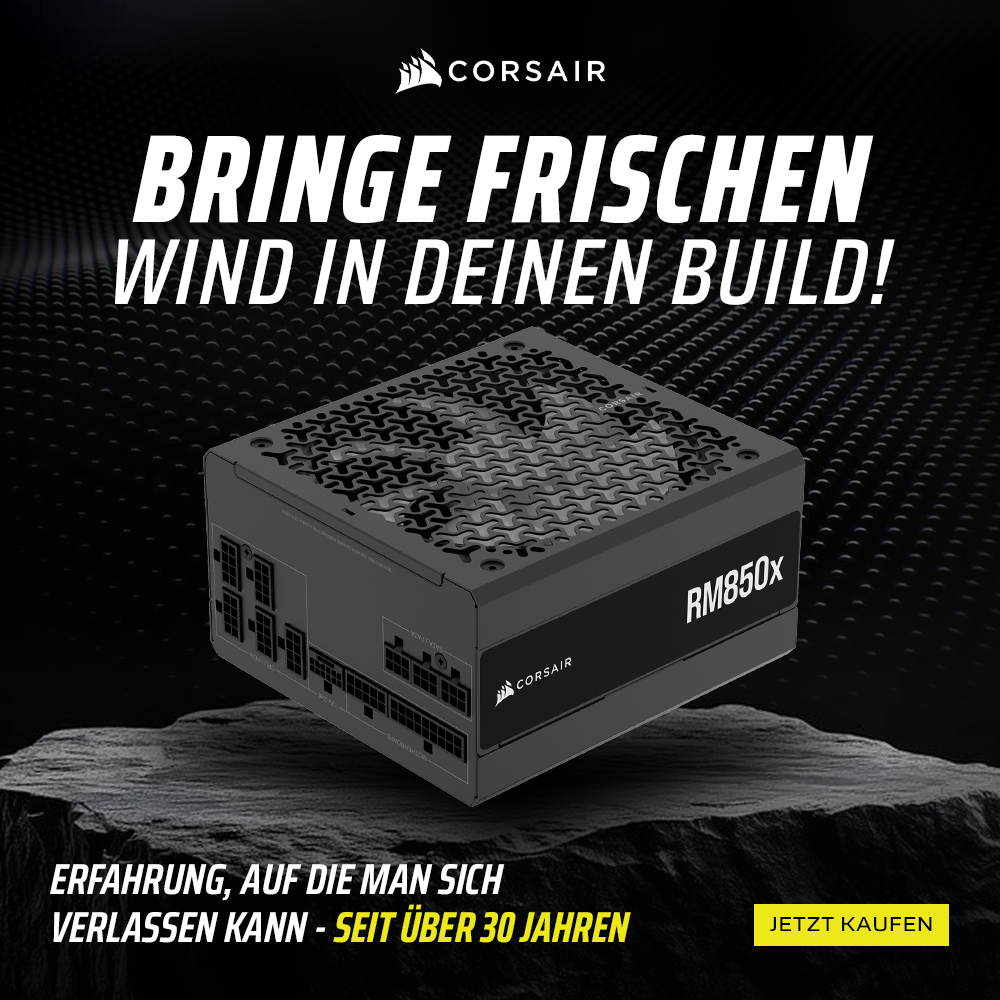 -38% plus kostenloser Versand auf das Corsair RM850x 850W ATX 3.1 Netzteil